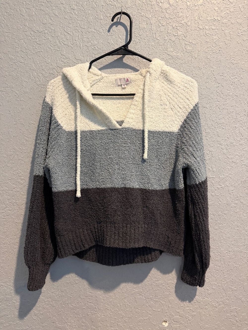 Striped Sweater Hoodie Womens Size M Like New